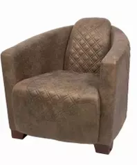 Retro Diamond Fabric Accent Chair